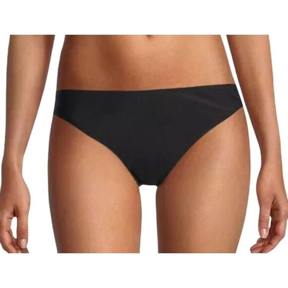 Decree Bikini Bottom Womens 3XL Black Hipster Swimsuit Medium Coverage Beach NEW - Picture 1 of 14